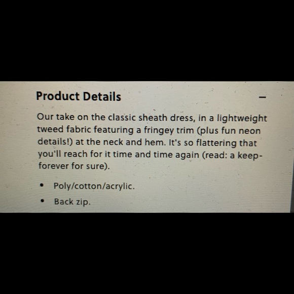 NWT J Crew Classic Sheath Dress Lightweight Tweed Size 10 $70 - Picture 4 of 4